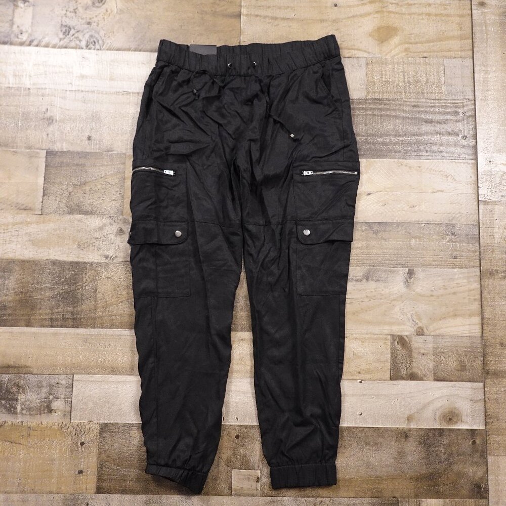 Banana Republic Tencel Cargo‎ Jogger Pants Women’s Medium Black – New w/ Defect